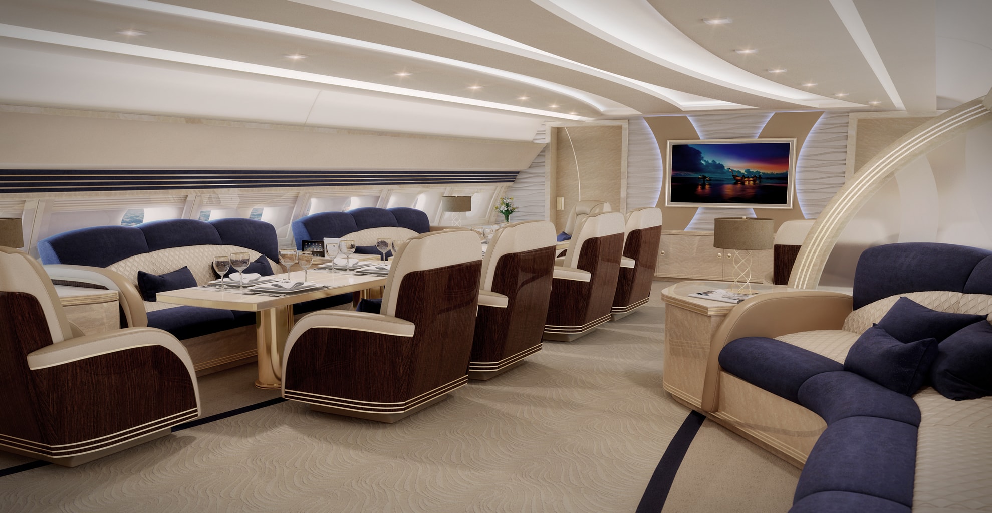 volo privato sull'Airbus ACJ340